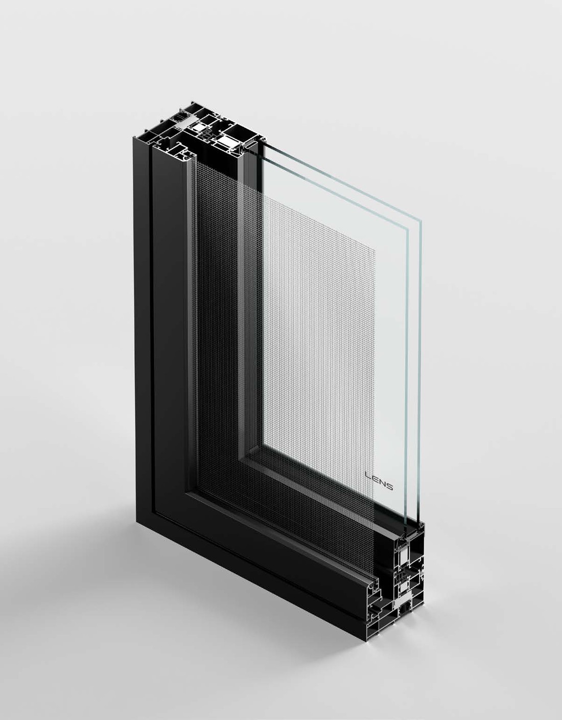 LILYIN aluminium frame shown in section