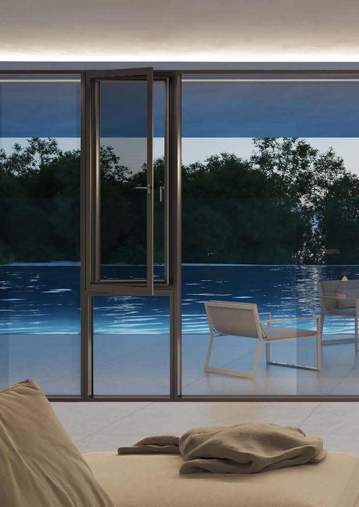 Mevalta sliding door frame profile